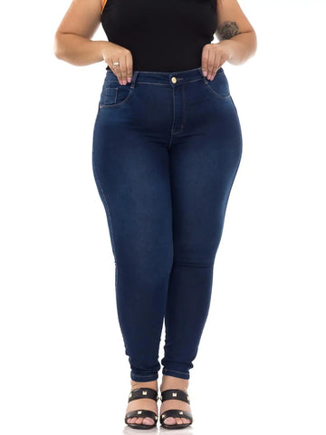 Calça Jeans Skinny Plus Size Feminina – Cintura Alta